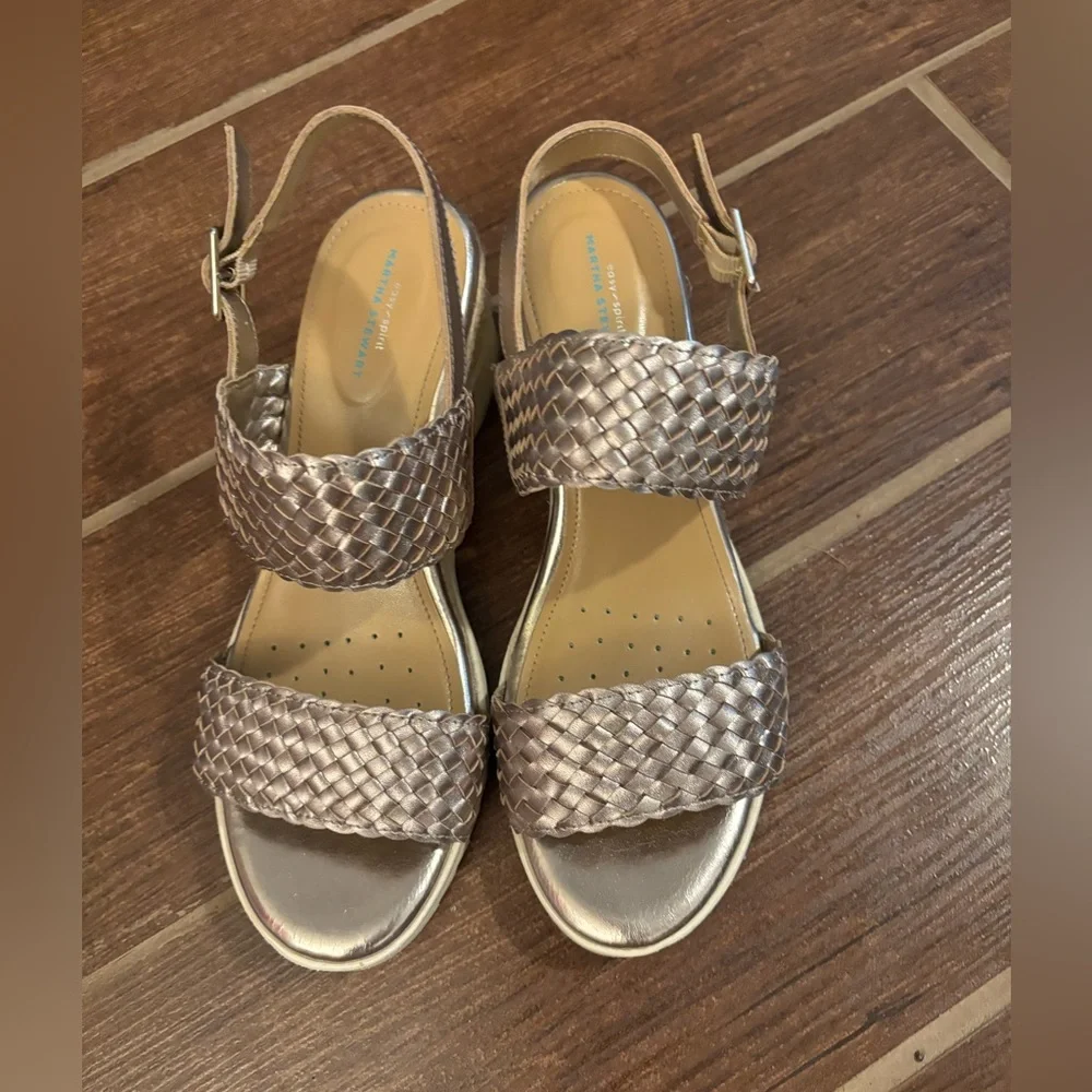 Easy Spirit Martha Stuart Sezuri Leather Sandals Strappy 8.5